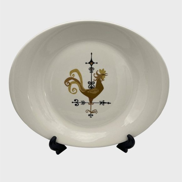 Edwin Knowles Weather Vane Pattern 12" Serving Platter MCM Farmhouse Style 1959 - Picture 1 of 5